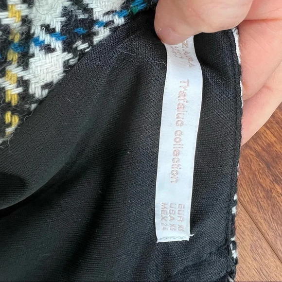 Zara Multi-colored Checked Tweed Dress Size XS - Picture 11 of 12